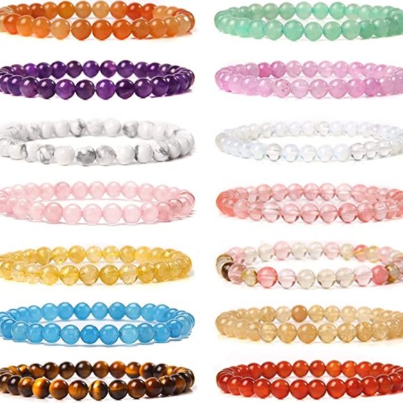 Jewelry - Semi Precious Gemstone Beaded Bracelets for Women